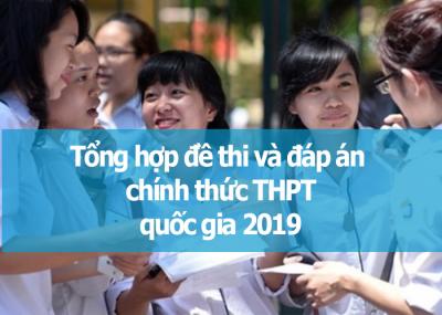 Đề thi Ngữ văn chính thức kỳ thi THPT quốc gia 2019