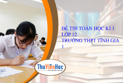 ĐỀ THI TOÁN HỌC KÌ 1 LỚP 12 TRƯỜNG THPT TĨNH GIA 1