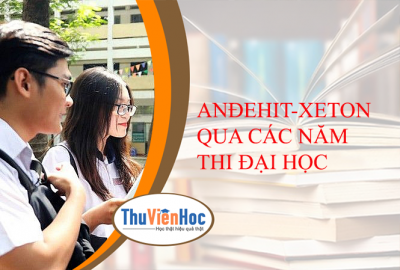 ANĐEHIT-XETON QUA CÁC NĂM THI ĐẠI HỌC