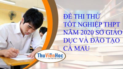 ĐỀ THI THỬ TỐT NGHIỆP THPT NĂM 2020 SỞ GIÁO DỤC VÀ ĐÀO TẠO CÀ MAU