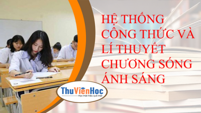 HỆ THỐNG CÔNG THỨC VÀ LÍ THUYẾT CHƯƠNG SÓNG ÁNH SÁNG