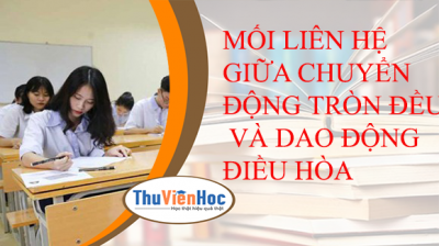 MỐI LIÊN HỆ GIỮA CHUYỂN ĐỘNG TRÒN ĐỀU VÀ DAO ĐỘNG ĐIỀU HÒA