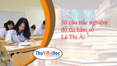 50 câu trắc nghiệm đồ thị hàm số – Lê Thị Ái