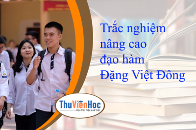 Trắc nghiệm nâng cao đạo hàm – Đặng Việt Đông