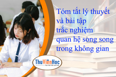 Tóm tắt lý thuyết và bài tập trắc nghiệm quan hệ song song trong không gian