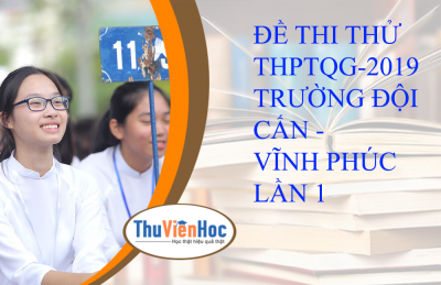 ĐỀ THI THỬ THPTQG-2019 - GDCD -TRƯỜNG ĐỘI CẤN - VĨNH PHÚC LẦN 1