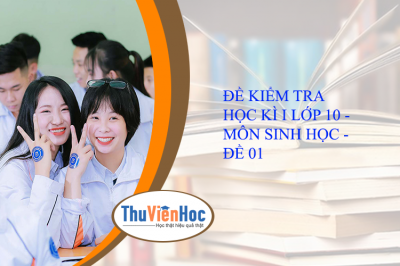 ĐỀ KIỂM TRA HỌC KÌ I LỚP 10 - MÔN SINH HỌC - ĐỀ 01