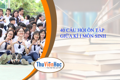 40 CÂU HỎI ÔN TẬP GIỮA KÌ I MÔN SINH