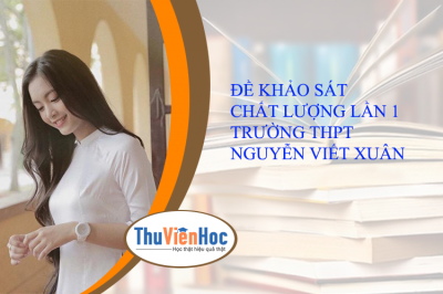 ĐỀ KHẢO SÁT CHẤT LƯỢNG LẦN 1 TRƯỜNG THPT NGUYỄN VIẾT XUÂN