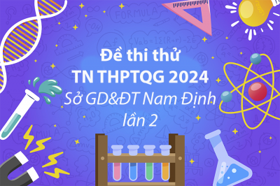 Đề thi thử THPTQG môn Vật lý Sở Giáo dục và Đào tạo Nam Định 2024 lần 2