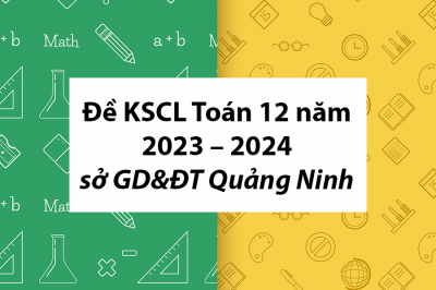 Đề khảo sát chất lượng Toán 12 năm 2023 – 2024 sở GD&ĐT Quảng Ninh