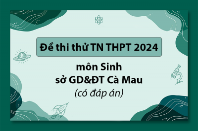 Đề thi thử môn Sinh tốt nghiệp THPT 2024 - Sở GD Cà Mau (Có đáp án)