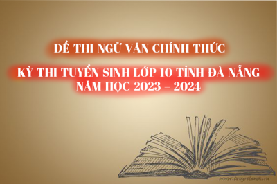 Đề thi CHÍNH THỨC môn Ngữ Văn - Kỳ thi Tuyển sinh lớp 10 tỉnh Đà Nẵng năm học 2023 -2024